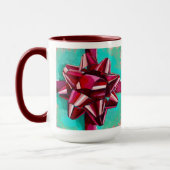 Mug Realistic Bow Painting - Holiday Decor (Gauche)