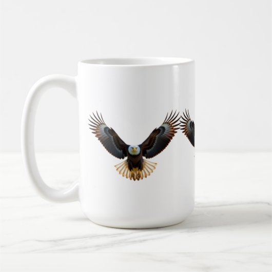 Mug Realistic Eagle in Flight – Cinematic Wildlife Art (Gauche)