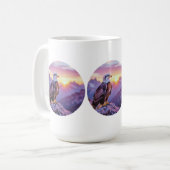 Mug Realistic Eagle on Rock – Majestic Wildlife Scene (Devant gauche)
