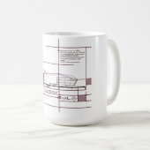 Mug Réalité fragmentée - Expression architecturale (Devant droit)