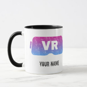 Mug Réalité virtuelle VR Vintage Gamer Vidéos