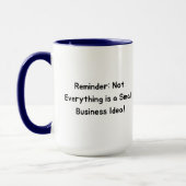 Mug Reality Check Not Tout est une petite entreprise (Gauche)