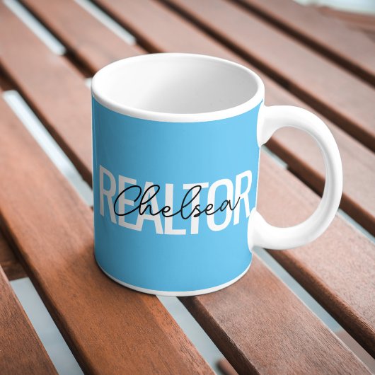 Mug Realtor Immobilier Agent Nom personnalisé Café