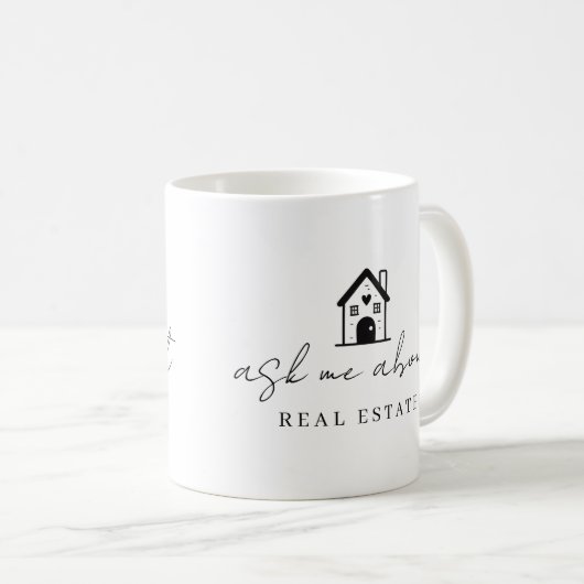 Mug Realtor Me Demandez À Propos Immobilier Promotionn (Devant droit)