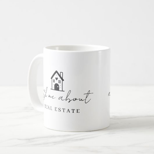 Mug Realtor Me Demandez À Propos Immobilier Promotionn (Devant gauche)