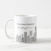 Mug Réaltor Noir & Blanc Classique (Gauche)