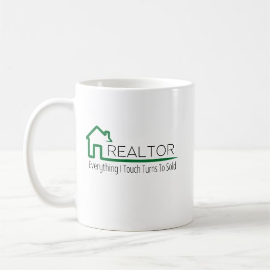 Mug Realtor - Tout Ce Que Je Touche Se Transforme En V (Gauche)