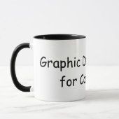 Mug Rebel de design graphique pour Comic Sans (Gauche)