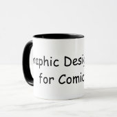 Mug Rebel de design graphique pour Comic Sans (Devant gauche)