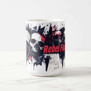 Mug "Rebel Forever" - Edgy Skull Design graphique