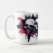 Mug "Rebel Forever" - Edgy Skull Design graphique (Gauche)