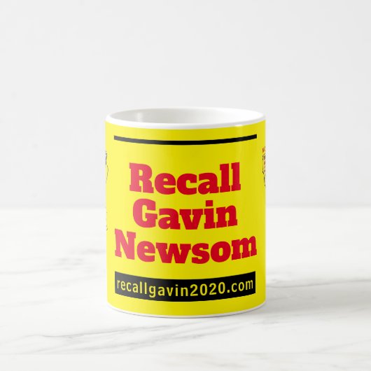 Mug recallgavin2020 tasse/support de stylet (Centre)