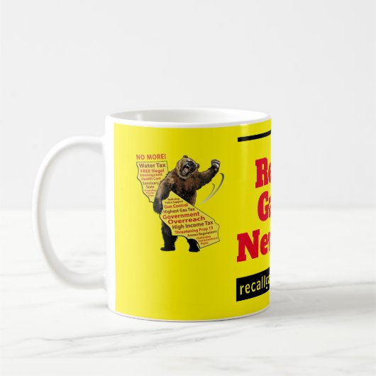 Mug recallgavin2020 tasse/support de stylet (Gauche)