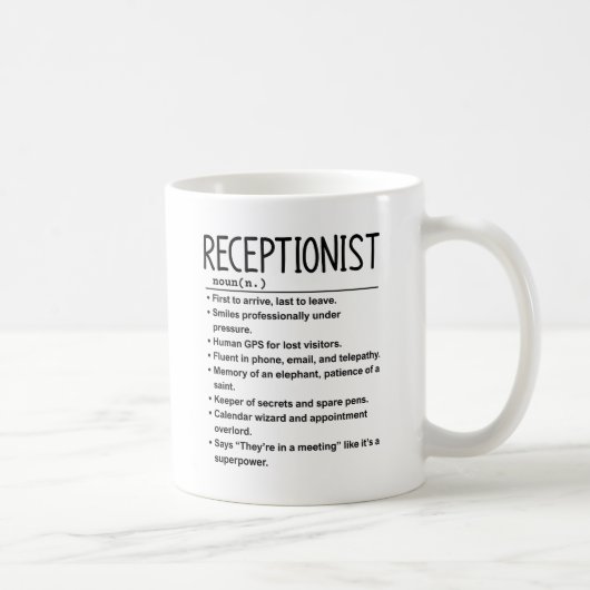 Mug Receptionist (Droite)