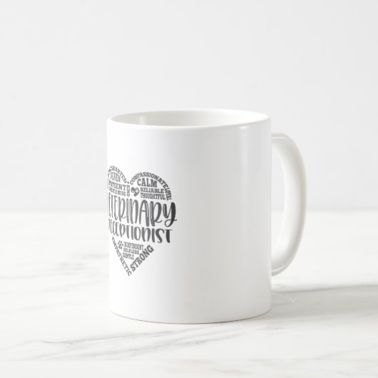 Mug Réceptionniste vétérinaire réceptionniste (Devant droit)