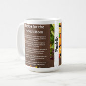 Mug Recette cadeau de la Fête des Mères pour la maman  (Devant gauche)