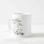 Mug Recette de biscuits au gingembre faits maison pour (Devant gauche)