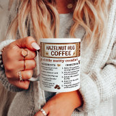 Mug Recette de café aux noisettes