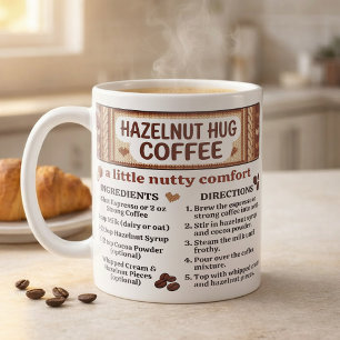Mug Recette de café aux noisettes