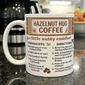 Mug Recette de café aux noisettes