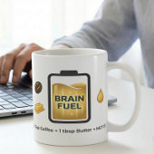 Mug Recette de café céto pour le cerveau