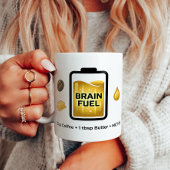 Mug Recette de café céto pour le cerveau