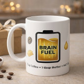 Mug Recette de café céto pour le cerveau