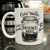 Mug Recette de café froid Patience récompensée