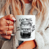 Mug Recette de café froid Patience récompensée