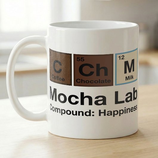 Mug Recette de café humour mocha formule