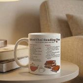 Mug Recette de Chai Épicé pour le Rituel de Lecture