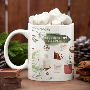 Mug Recette de chocolat chaud maison Vacances