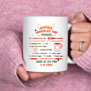 Mug Recette de cookie au cacao chaud fait maison, cade