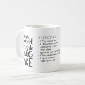 Mug Recette de gâteau au chocolat aux amandes en bonne (Devant gauche)