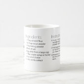 Mug Recette de gâteau au chocolat aux amandes en bonne (Centre)