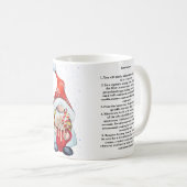 Mug Recette de gâteau de confiture de Noël (Devant droit)