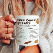 Mug Recette de Latte au Cookie d'Avoine Sucré