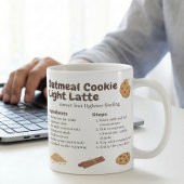 Mug Recette de Latte au Cookie d'Avoine Sucré
