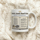 Mug Recette de livre et de thé Earl Grey