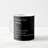 Mug Recette de maman pour le café glacé amusant parent (Devant gauche)