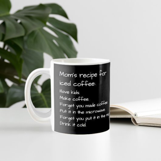 Mug Recette de maman pour le café glacé amusant parent