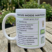Mug Recette de Matcha Latte Mode Focus