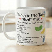 Mug Recette de pause thé citron menthe pour les mamans