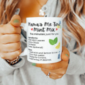 Mug Recette de pause thé citron menthe pour les mamans