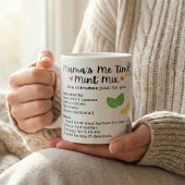 Mug Recette de pause thé citron menthe pour les mamans