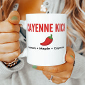 Mug Recette de sirop d'érable au citron Cayenne Kick
