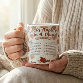 Mug Recette de tarte aux pommes de grand-mère automne