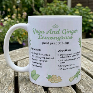 Mug Recette de thé de yoga au gingembre et lemongrass