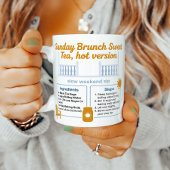 Mug Recette de thé sucré du Sud dans un pot Mason au c