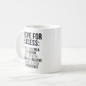 Mug Recette pour succès (Devant gauche)
